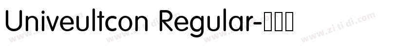 Univeultcon Regular字体转换